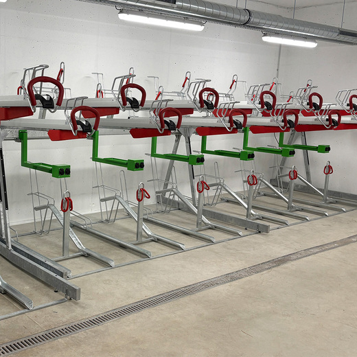 Dvoupatrové stojany na kola EASYLIFT 500  - Mexta, spol. s r.o.